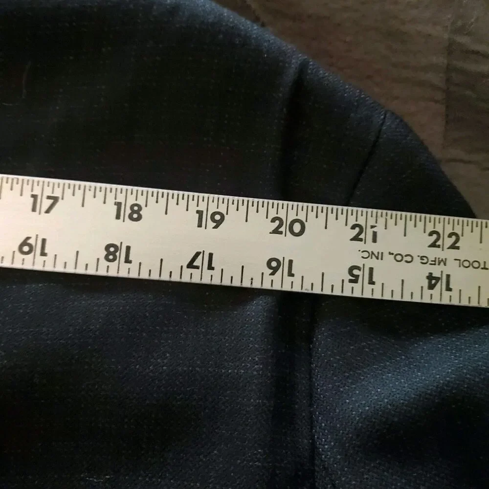 Vintage Pronto Uomo Platinum Mens 48L Black 100% Wool Blazer Sport Coat Jacket